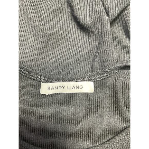 Sandy Liang 'Slight' Black Rayon Tank Top Size S - Picture 4 of 5